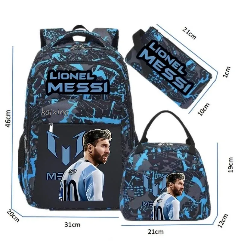 nouveau sac à dos messi pour adolescents, filles et garçons, sac à dos pour ordinateur portable, sacs d'école multi-poches pour femmes et hommes, sacs de voyage camouflage