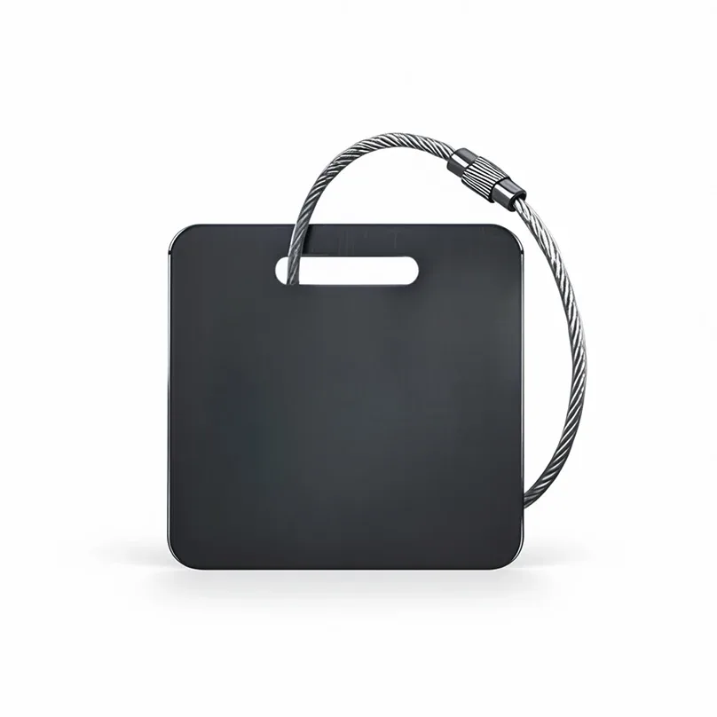 étiquette de bagage avec texte personnalisé, étiquette de valise personnalisée en acier inoxydable, accessoires de voyage anti-perte, étiquettes d'identification de gravure laser