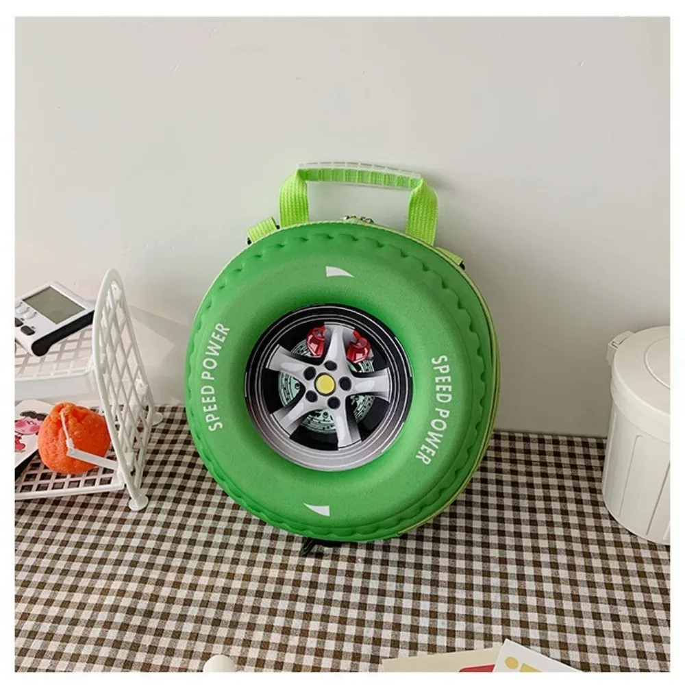 sac à dos pour enfants en forme de pneu coloré, grande capacité, en eva, résistant à l'usure, léger, sac à bandoulière pour la maternelle