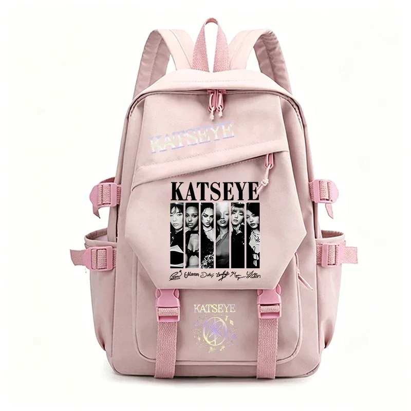 Nouveau sac à dos KPOP-Katseye pour enfants, garçons et filles, sac d'école mignon, sac de voyage pour femmes et hommes, sac pour ordinateur portable, sac quotidien, sac à dos pour fans de Katseye