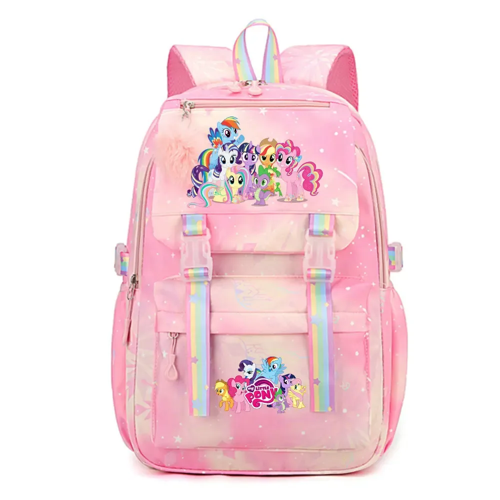 my little pony sac à dos imperméable de grande capacité pour femmes et filles, sac à dos léger pour l'école, sac à dos de voyage décontracté