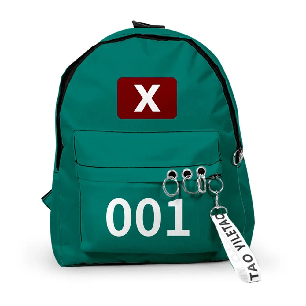 sac à dos cosplay game season2 coréen, sacs à bandoulière unisexes imprimés solides, sacs à main d'école de grande capacité pour étudiants