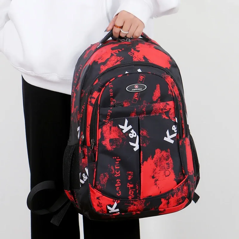 sac à dos pour hommes de grande capacité sac pour hommes sac à dos de voyage en tissu nylon léger sac d'école mode sac à dos pour ordinateur portable pour hommes décontracté