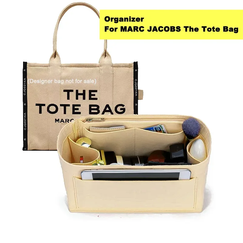 shaper intérieur de doublure de sac à main, insert d'organisateur de sac à main adapté pour marc jacobs le sac fourre-tout