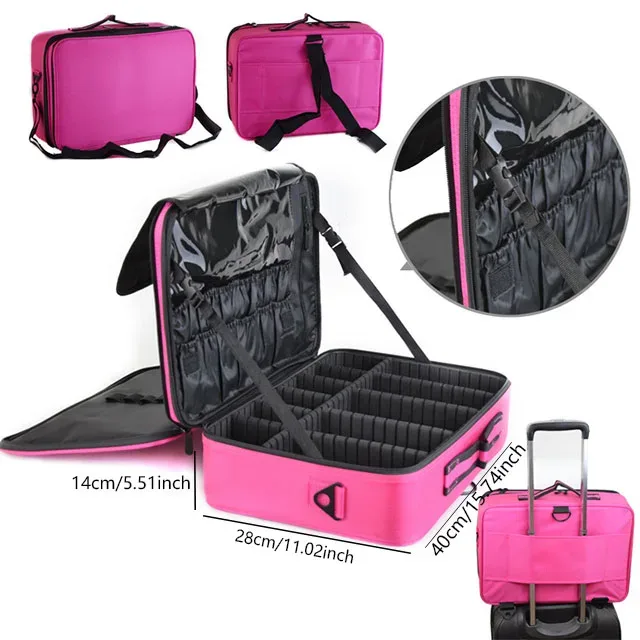 trousse à cosmétiques de grande capacité, boîte à outils de maquillage et de manucure étanche, trousse de maquillage pour voyage, nouvelle trousse à outils de tatouage professionnelle