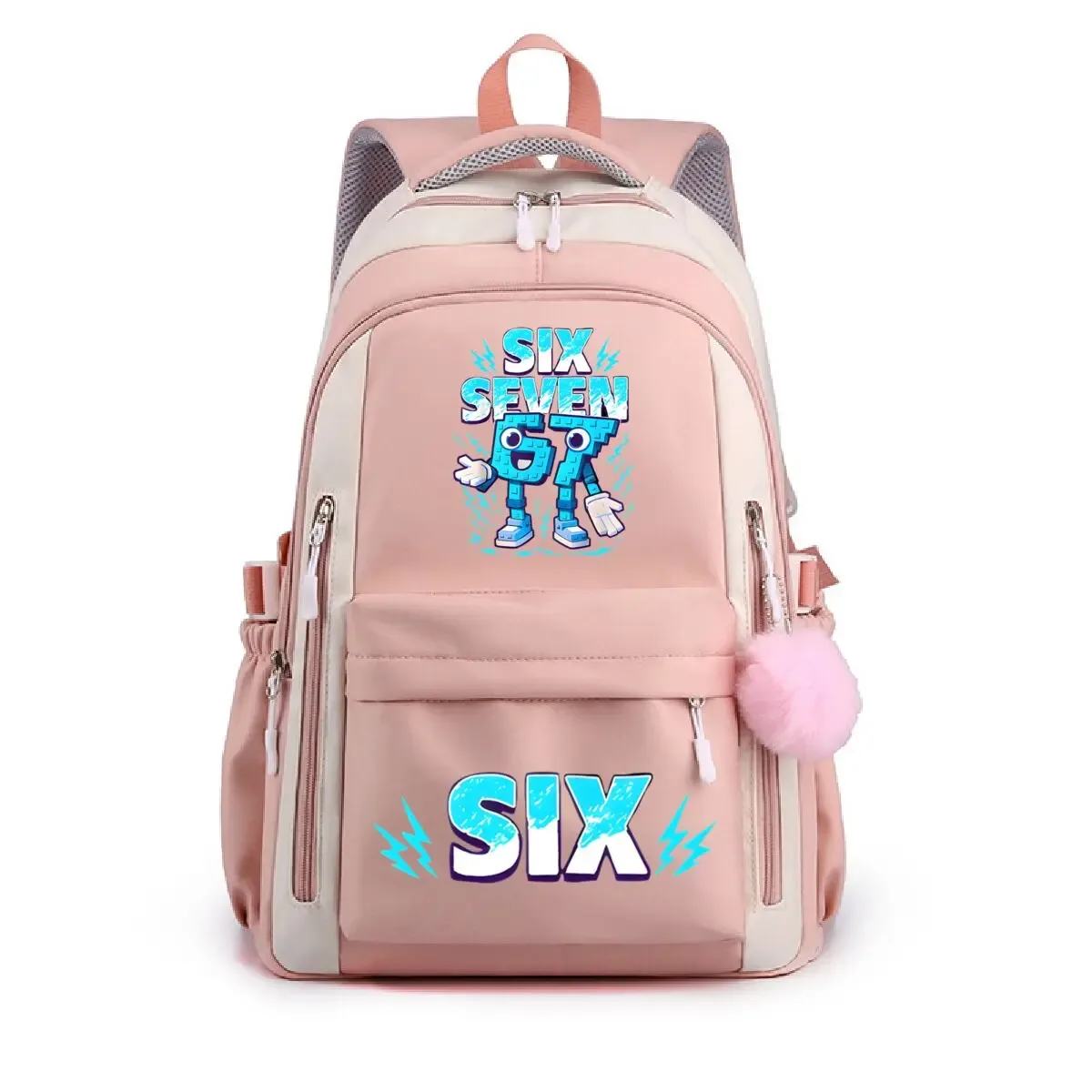 mode moyen haut étudiant sac à dos six sept italien brainrot meme modèle mochilas garçons filles dessin animé 67 trennd sac à dos cadeaux