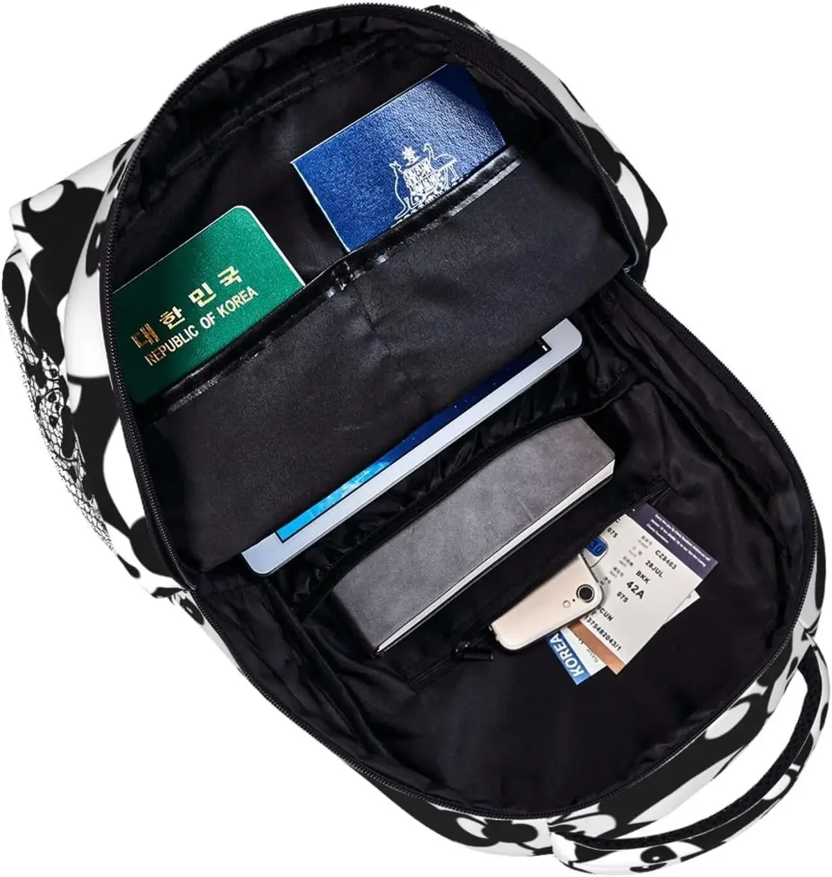 sac à dos panda dessin animé mignon panda sacs à livres pochette d'ordinateur sacs à bandoulière voyage randonnée camping sac à dos pour hommes femmes