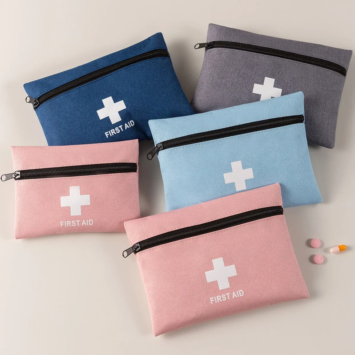 sac à médicaments portable d'extérieur de grande capacité pour hommes et femmes, petit voyage, fournitures médicales, outils, pochette de rangement, fourre-tout, sac à capsules
