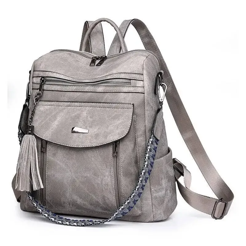 offre spéciale sac à dos de luxe pour femmes couches multifonctions double sacs à bandoulière de luxe bonne qualité printemps tendance pu sac pour femmes