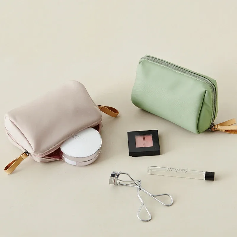 nouveauté sac cosmétique simple couleur unie pour femmes trousse de maquillage pochette trousse de toilette étanche maquillage sacs à main étui 2023