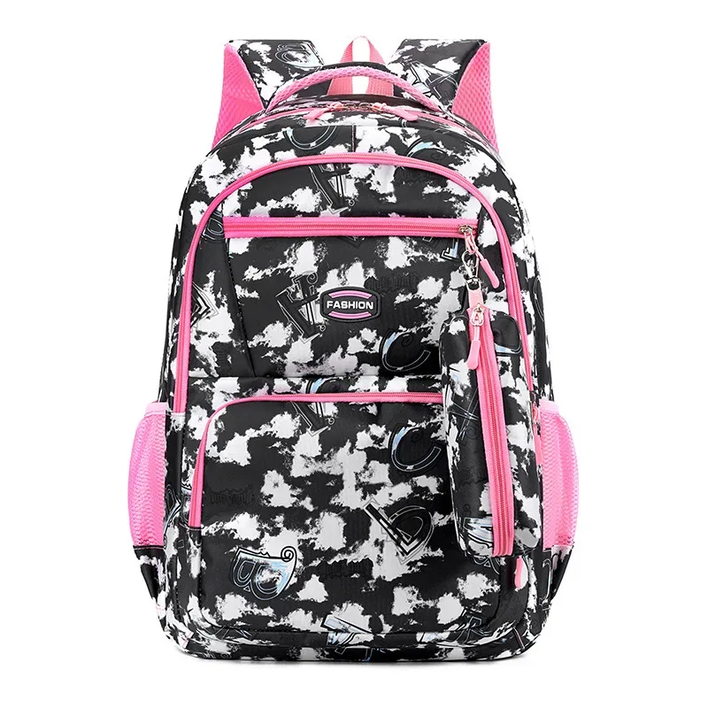 sac à dos tendance pour filles, élèves du primaire, trousse à crayons, sac d'école de style coréen, sacs à double épaule, gifs pour enfants