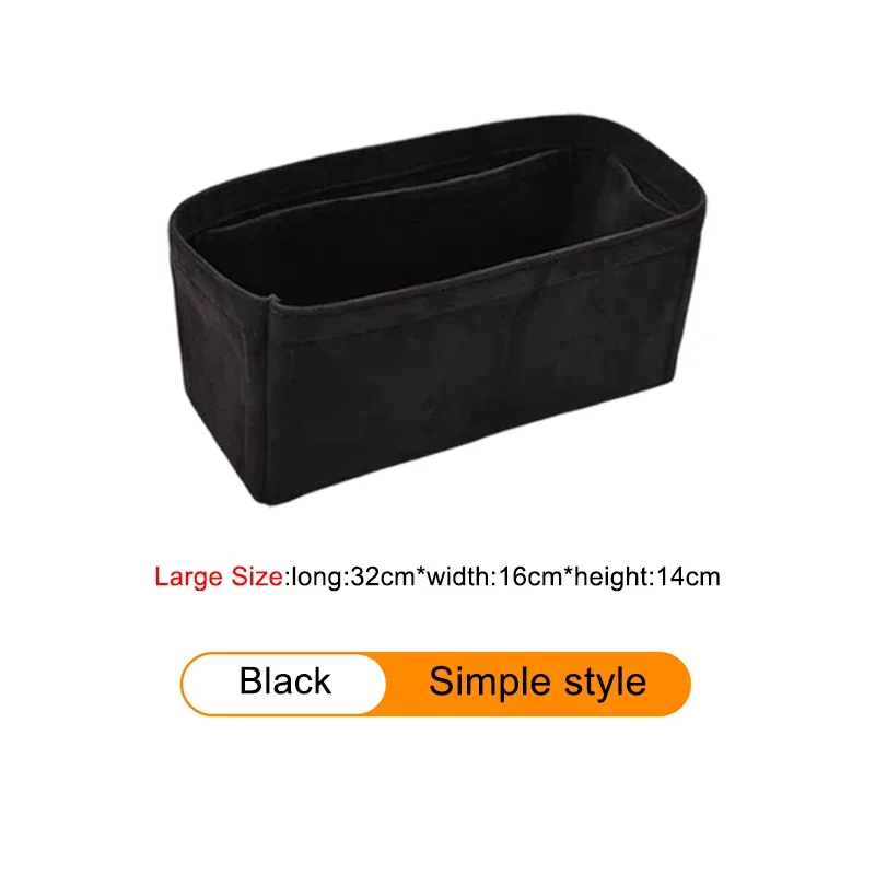insert organisateur de sac pour h-birkin 25 30 35, sac à main en velours, sac à cosmétiques, support de rangement, sac de modification intérieure, accessoire