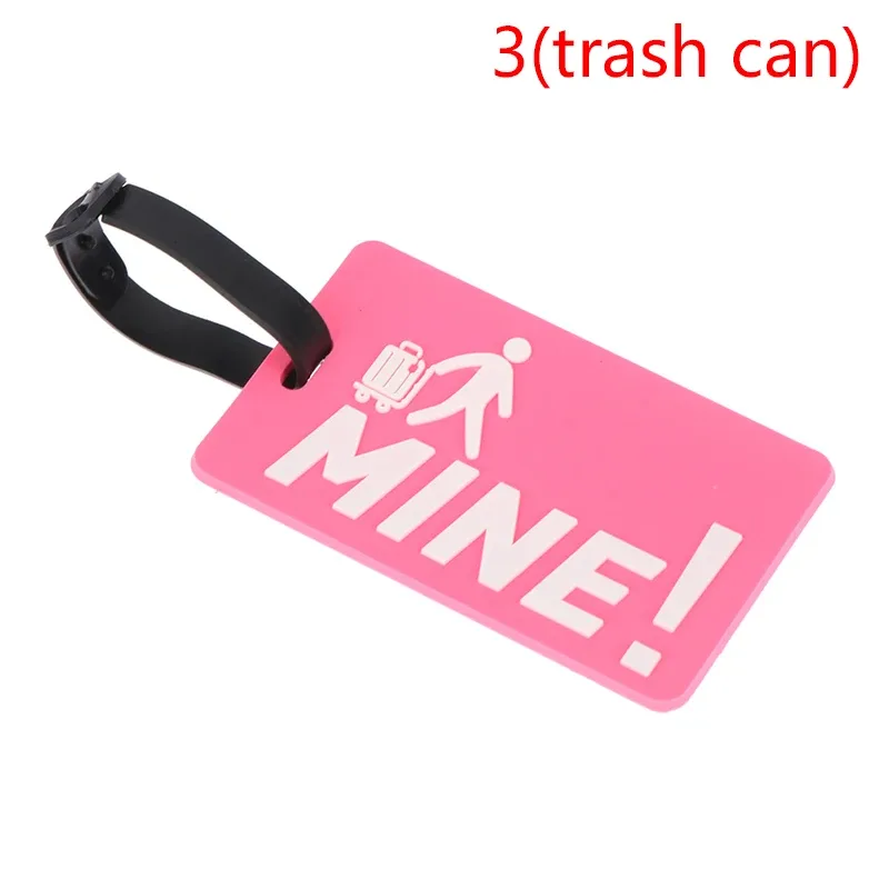 étiquette de bagage en silicone portable, étiquette de voyage, porte-adresse d'identification, style créatif, valise krasno-corgi & cat, accessoires de voyage, mode
