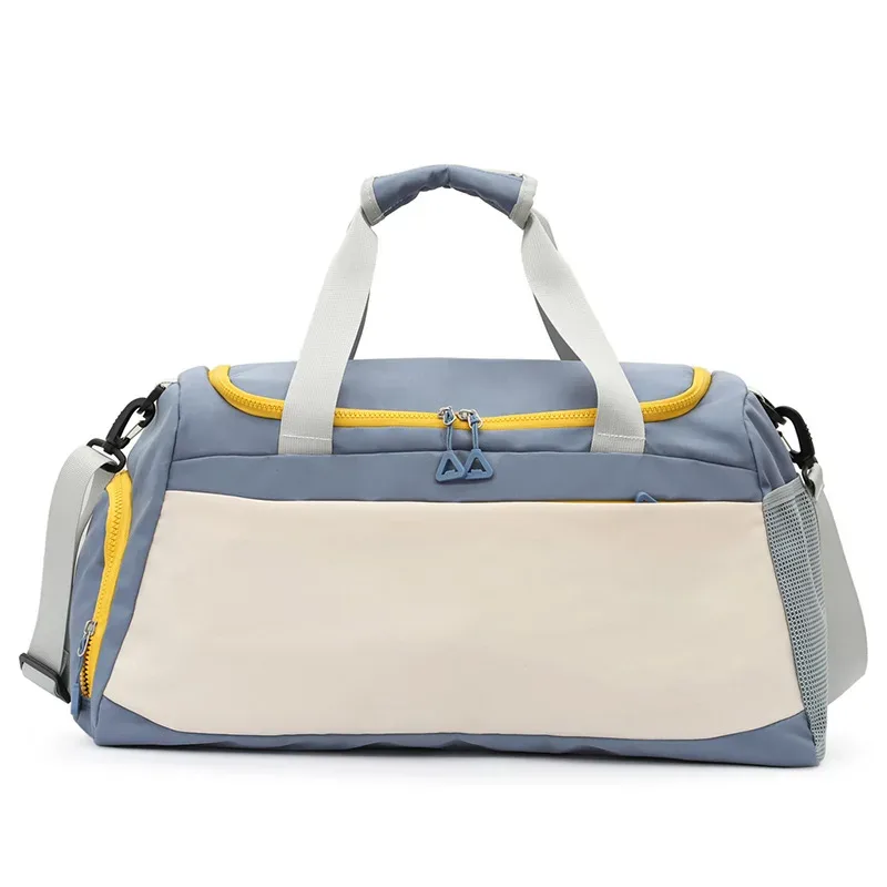 sac de sport multi-poches, sac de sport polyvalent imperméable avec poche de séparation humide/sec, sac de voyage grande capacité
