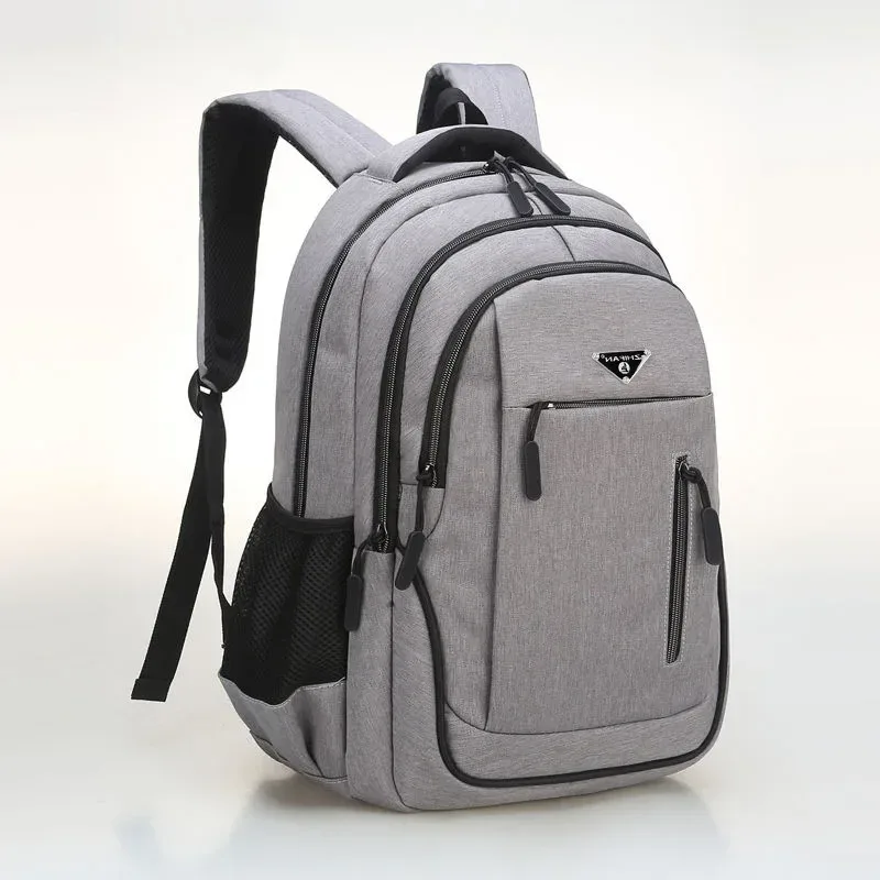 sac à dos de grande capacité pour hommes, sacs à dos pour ordinateur portable 15.6 oxford noir solide, sacs de lycée pour adolescents, collège garçon, sac à dos pour étudiant