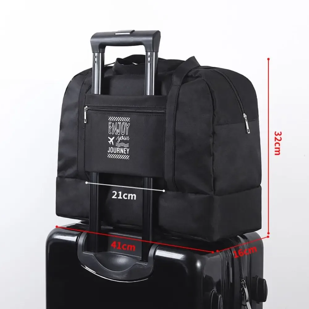 sac de voyage pour femmes de grande capacité, léger, sac de natation, sac de sport et de yoga, sac à main avec large bandoulière, sac de transport extérieur pour articles secs et humides.