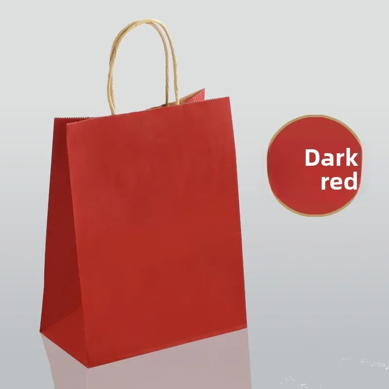 sac en papier multifonctionnel avec poignées, logo personnalisé, 10/50 pièces, sac cadeau pour fête d'anniversaire, sacs de shopping, sac d'emballage en papier kraft