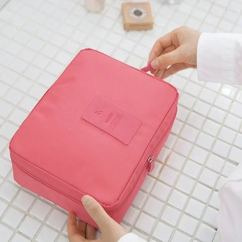 sac à cosmétiques de voyage pour femmes, trousse de maquillage pour filles en plein air, grand organisateur de produits de toilette pour femmes, étuis de rangement étanches pour maquillage