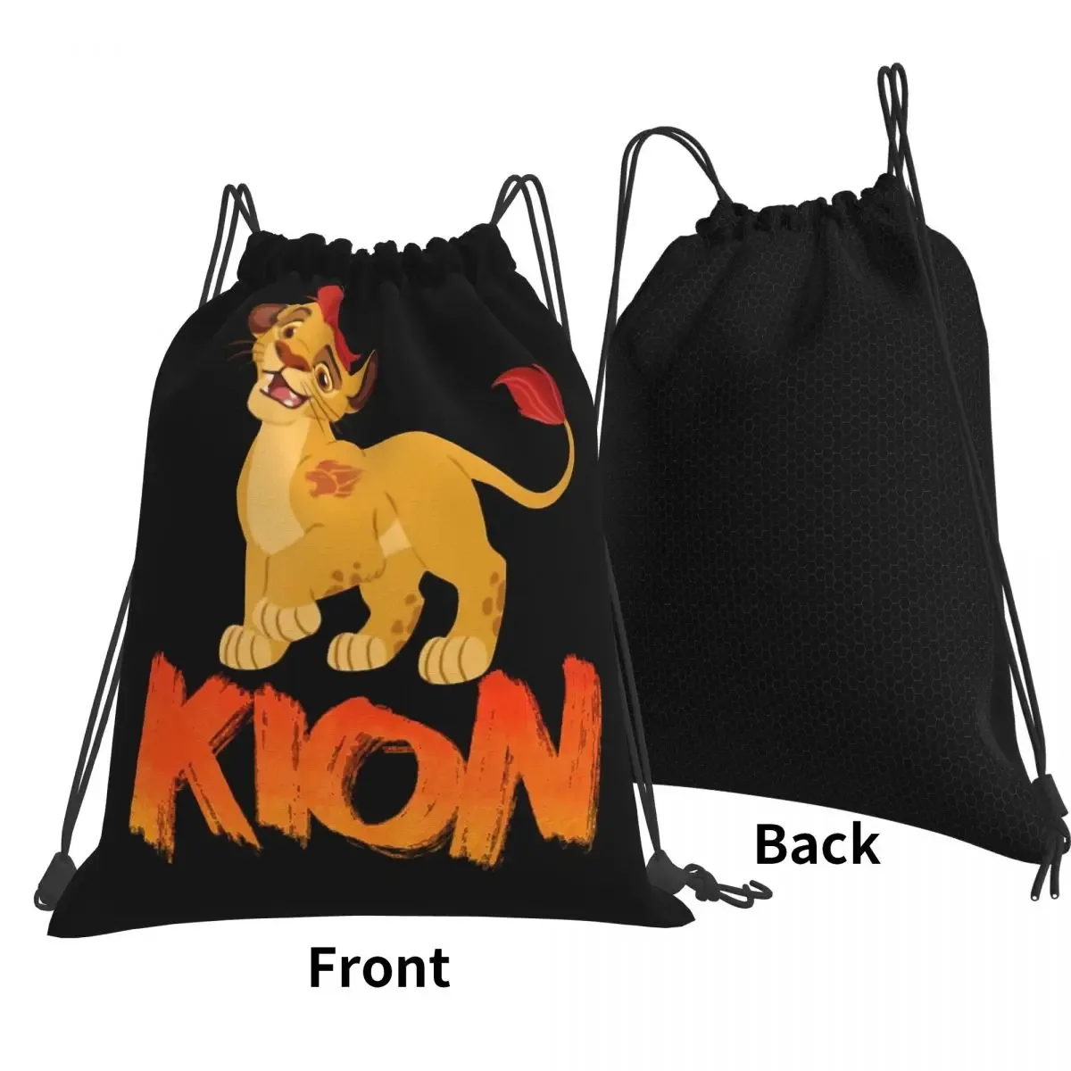 lion guard kion sacs à dos multifonctions avec cordon de serrage, sacs à chaussures, sacs à livres pour homme et femme, école