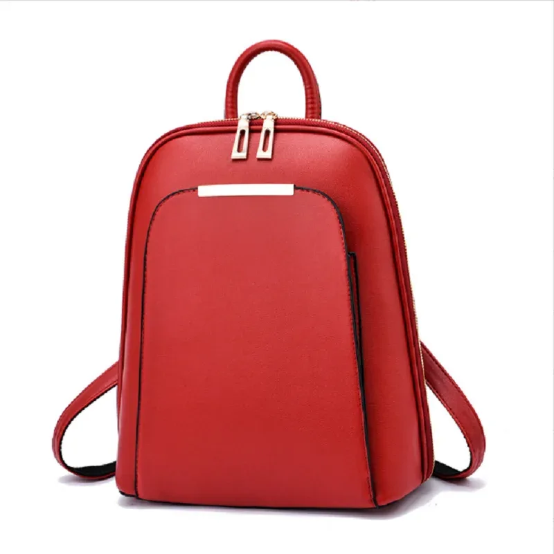 nouveaux sacs à dos en cuir de haute qualité pour femmes 2026, sacs à bandoulière de voyage à double fermeture éclair, sacs fourre-tout et sacs d'école pour ordinateur portable, style coréen tendance