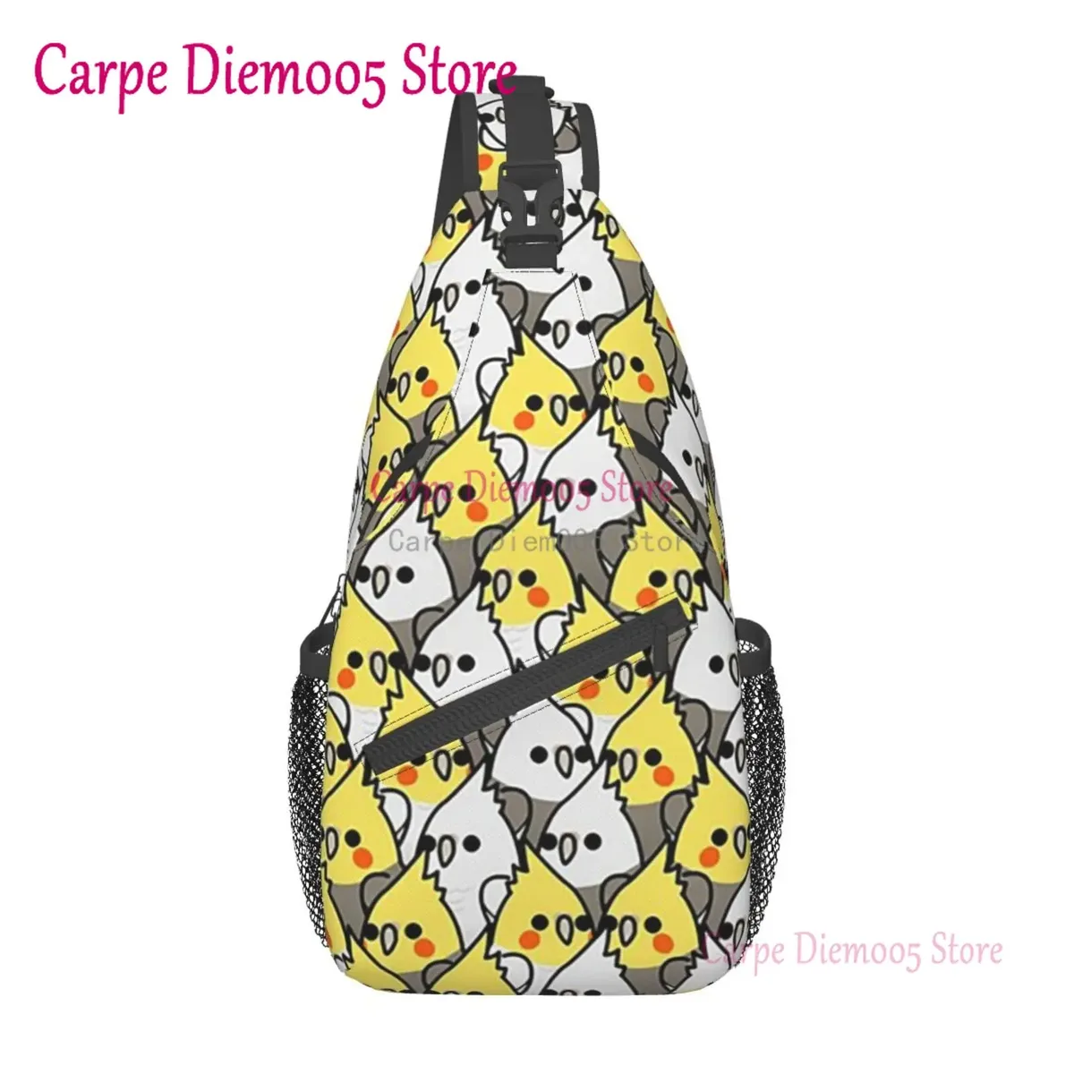 sac à bandoulière perroquet gris africain pour hommes, sac à dos à bandoulière pour la randonnée