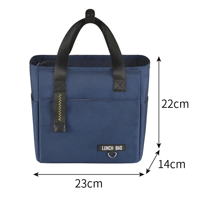 boîte à déjeuner bento isolée, sac thermique de grande capacité, sacs de rangement des aliments à fermeture éclair, conteneur pour femmes, sacs à main de pique-nique de voyage plus frais