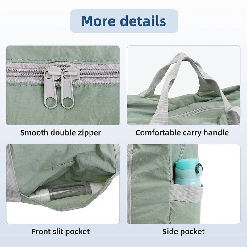 tinyat-grand sac de voyage pliable pour femme, sac de sport et de fitness, sac à dos de cabine d'avion, bagage de grande taille, tendance 2024