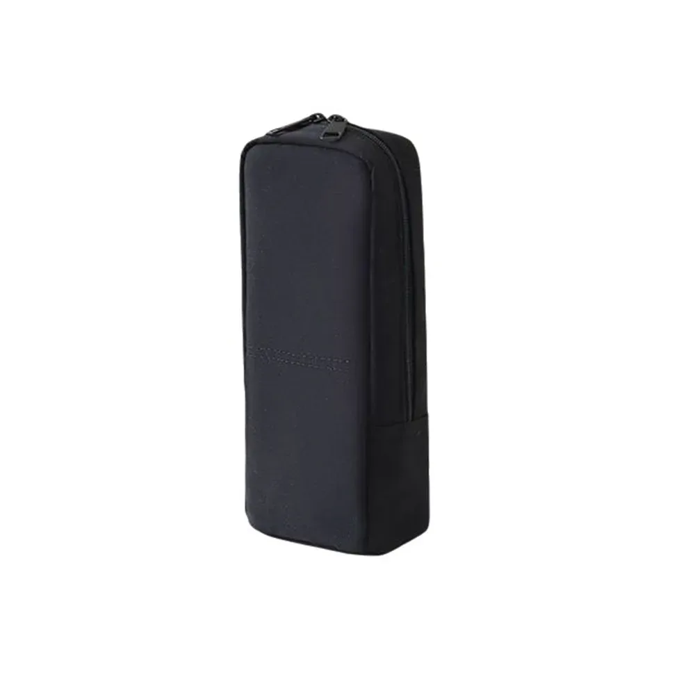 pochette cosmétique imperméable à fermeture éclair double grande capacité, support pour pinceaux de maquillage, design multi-compartiments autoportant