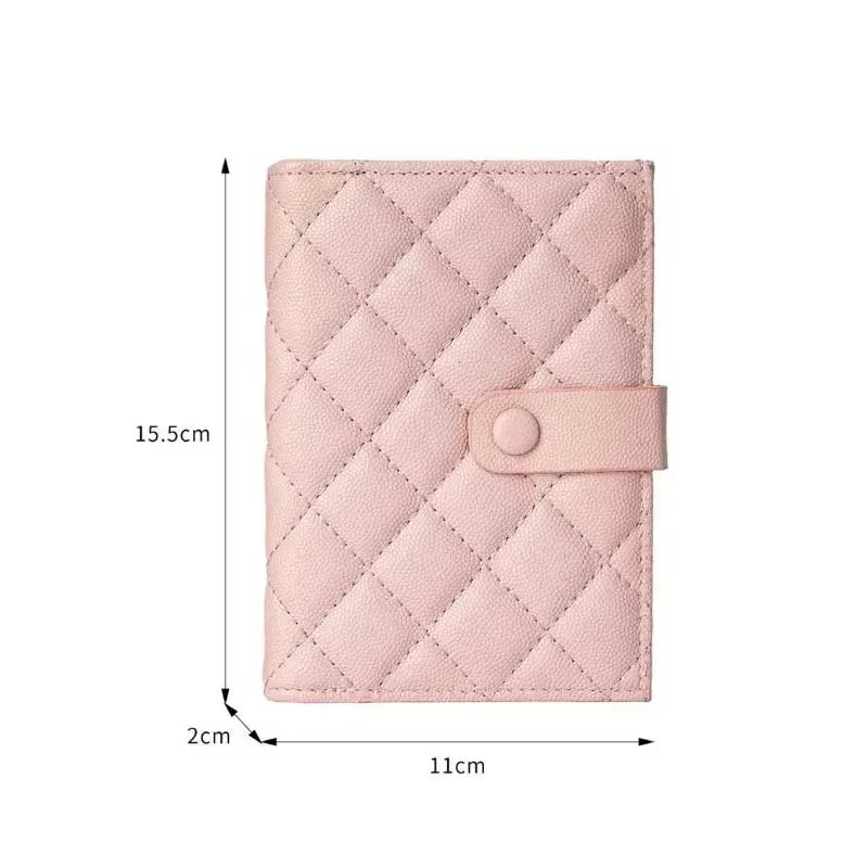 étui porte-passeport en cuir multifonctionnel pour femme, portefeuille de voyage pour cartes de crédit, housse de passeport mignonne avec fermoir