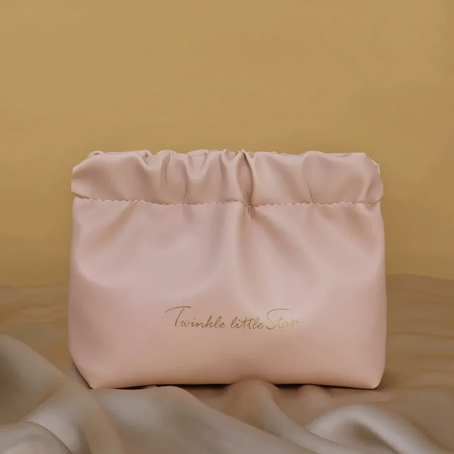 grande trousse de maquillage portable pour les voyages d'affaires, en pu imperméable, sac de rangement et de toilette portable