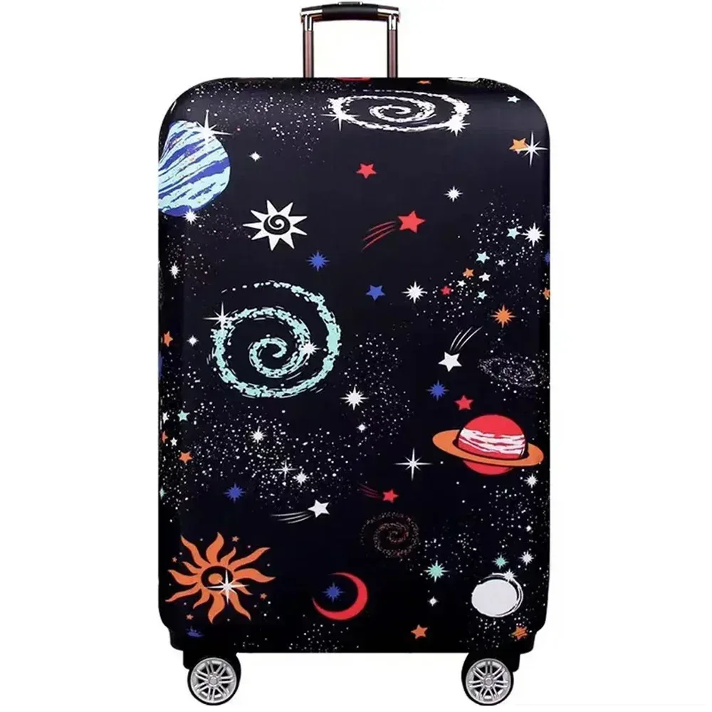 housse de protection pour bagages en tissu extensible, étui anti-poussière pour bagages, adapté à la valise de 18 à 32 pouces, accessoires de voyage