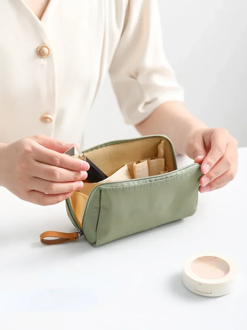 trousse de toilette solide et étanche pour femme, trousse à cosmétiques, poudres de maquillage, accessoires de la raq de la mode, kit de lavage