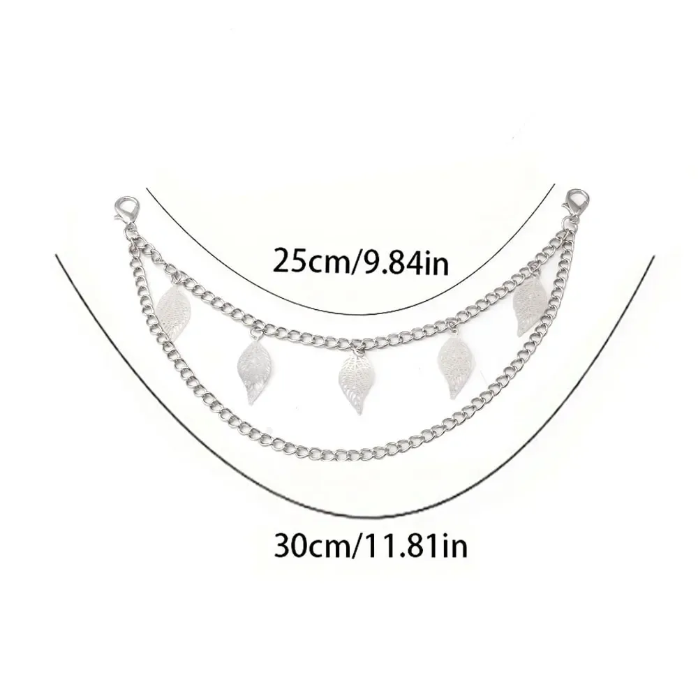 y2k – sangle en chaîne de perles en métal pour sacs, chaîne de sac multicouche pour sac à main, poignées de bricolage, pendentif étoile, sac à bandoulière, accessoires de chaîne