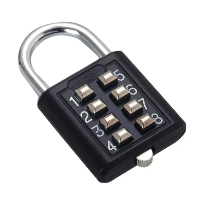 cadenas à combinaison à code à 8 chiffres, en alliage de zinc, pour valise, bagages, voyage, serrure intellige