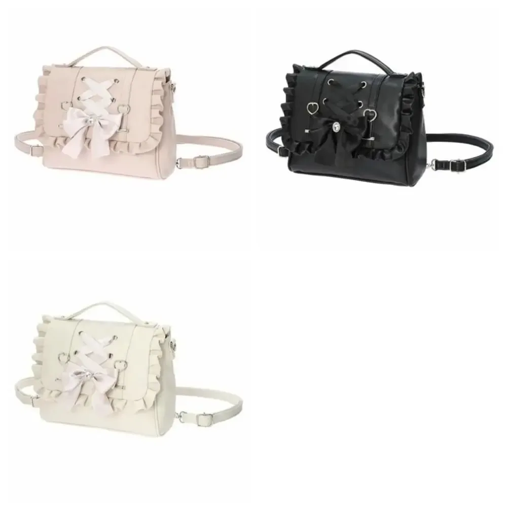 sac à dos simple avec nœud, grande capacité, style y2k, sac à bandoulière, sac à main, sac d'école, sac de voyage