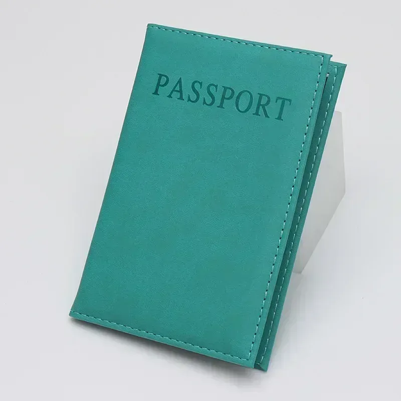 étui de passeport en cuir pu avec fente pour carte d'identité et carte de crédit, porte-passeport de voyage dans le monde, sac solide, étui d'évaluation