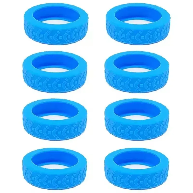 ensemble de protection universel pour roulettes de valise, 8 pièces, en silicone, anti-bruit, pour un roulement silencieux et une absorption des chocs