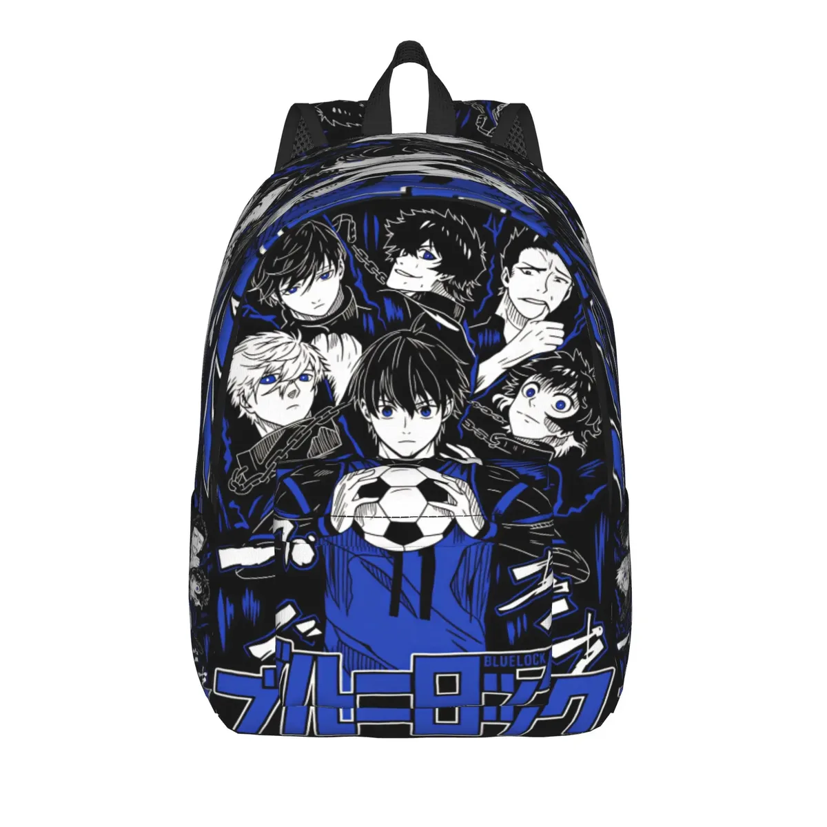 sac à dos anime blue locks pour hommes, sacs à dos légers en polyester, sacs modernes pour lycée, sac à dos de camping de haute qualité