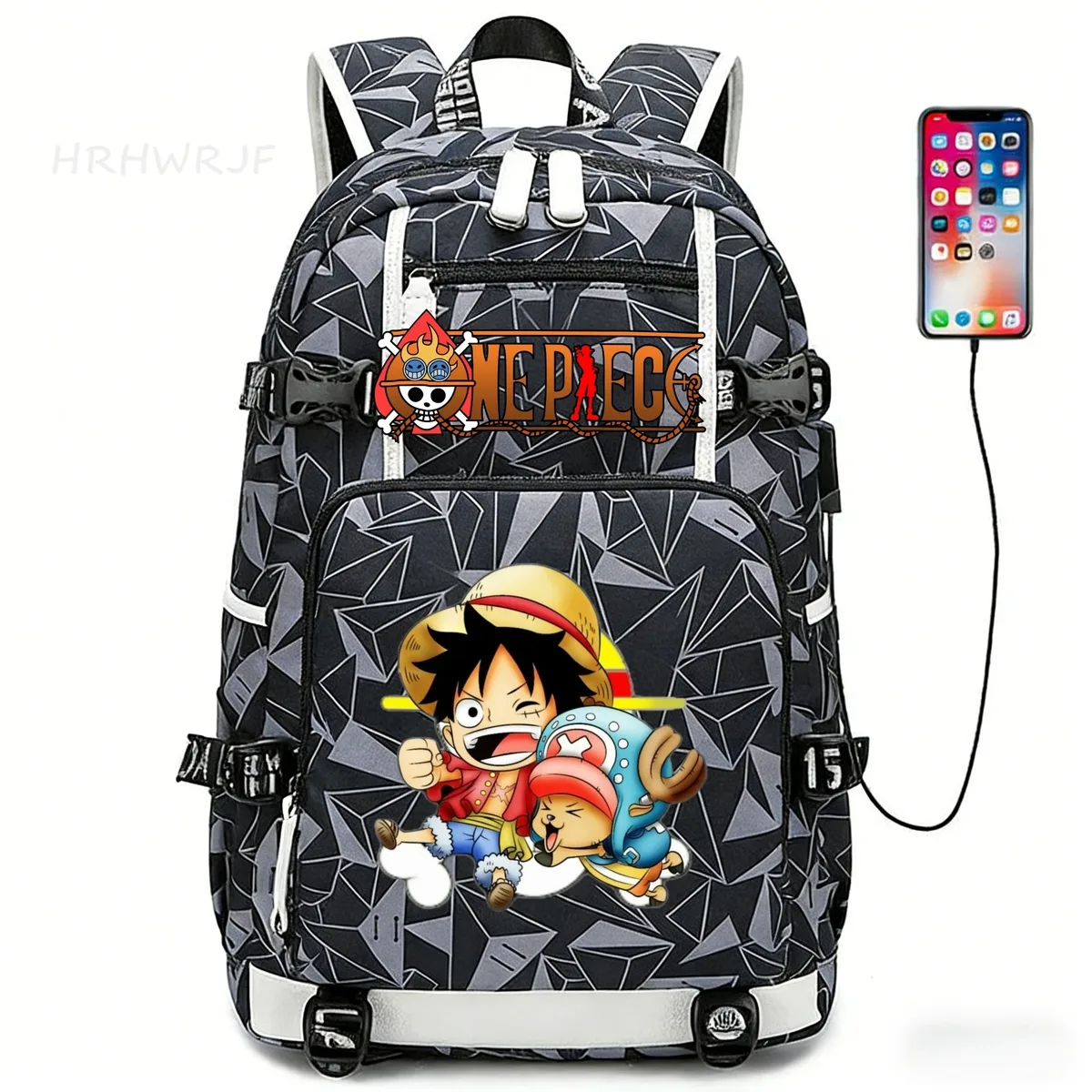 sac à dos one piece monkey d luffy, simple, grande capacité, pour le sport, les voyages, les loisirs, l'école, pour ordinateur portable, unisexe, mochila de voyage