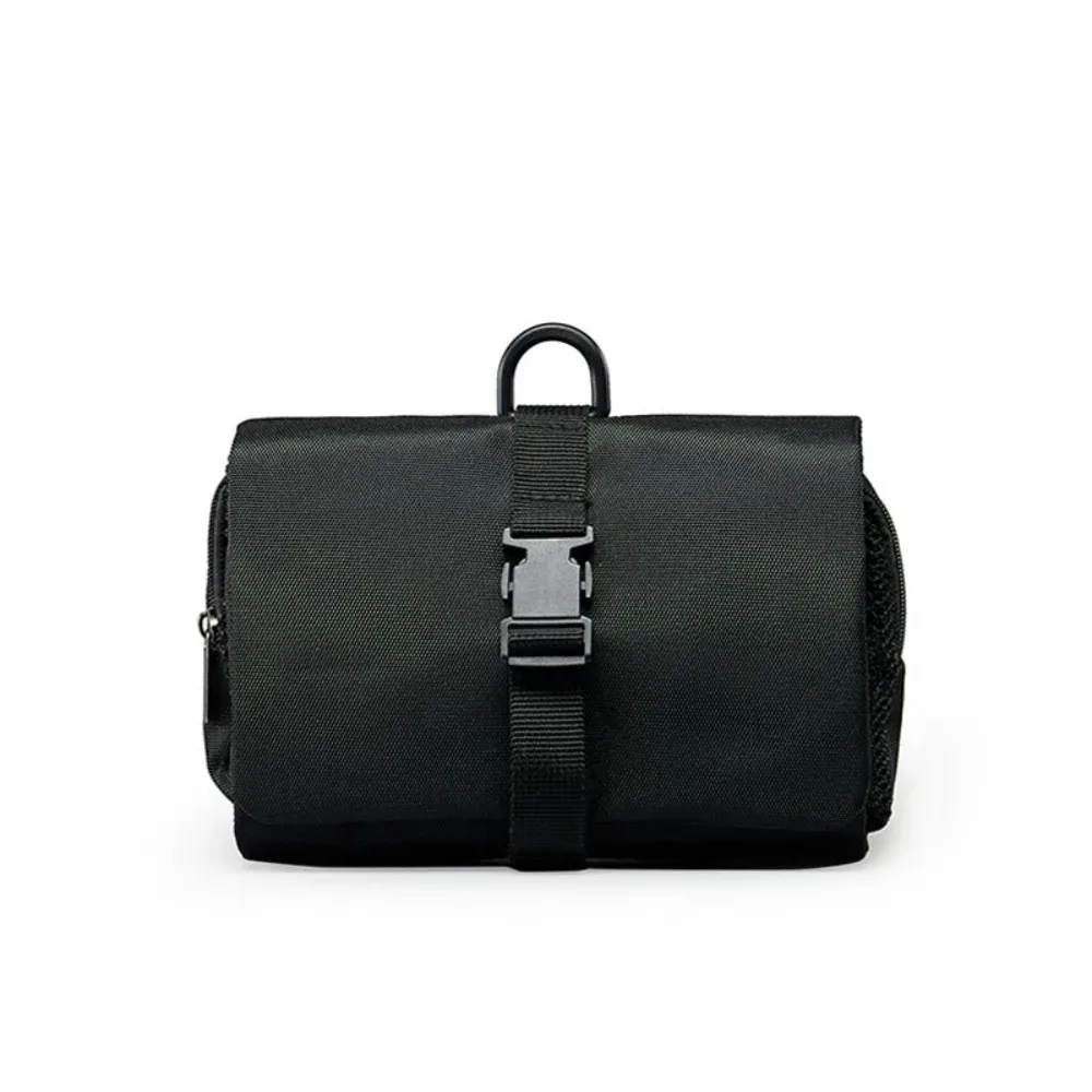 sac de toilette pliable de style japonais avec crochet, sac de rangement pour articles de toilette, sac de rangement pour articles de toilette à suspendre, grande capacité, sac cosmétique pour hommes
