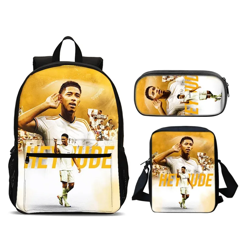 bellingham 3 pièces ensemble sac à dos sacs d'école anime sac à bandoulière trousse à crayons camping livre sacs pour garçons filles meilleur cadeau
