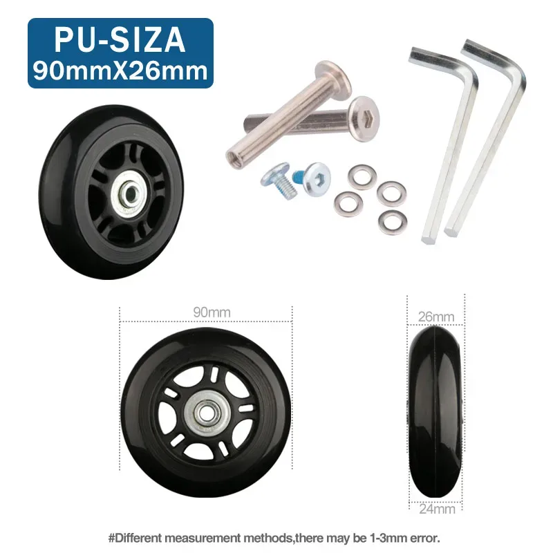 roues de remplacement universelles pour bagages de voyage, accessoires de réparation de valise, à la mode, 360 spinner