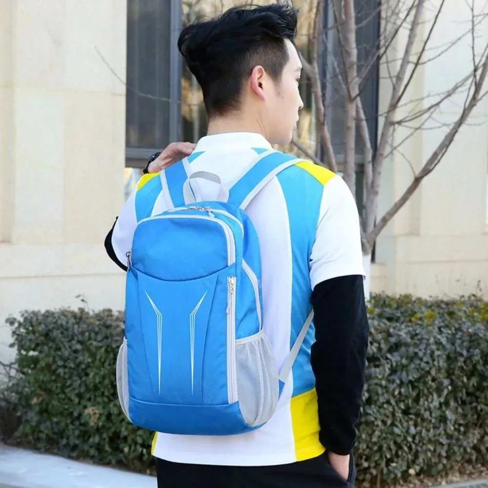 sac à dos d'alpinisme pliable ultraléger en nylon, grande capacité, sac à dos de cyclisme, fermeture éclair, imperméable, sac à dos de voyage pour activités de plein air