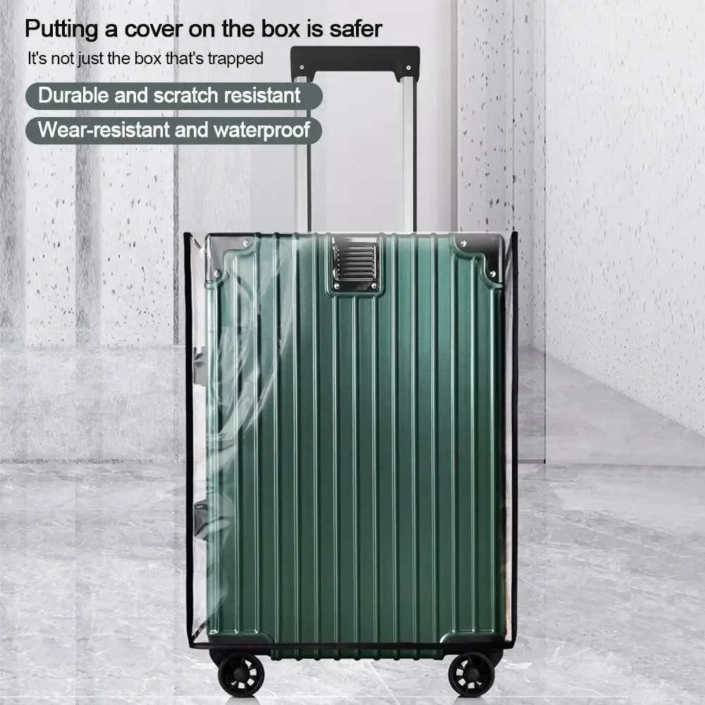 housse de protection pour bagages durable, entièrement transparente, imperméable, anti-poussière, housse de protection pour valise en pvc