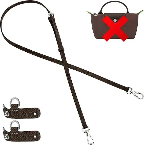 sangle de sac à bandoulière de remplacement en cuir pour mini sac longchamp, sangle d'épaule sans poinçonnage, accessoires de sac de modification