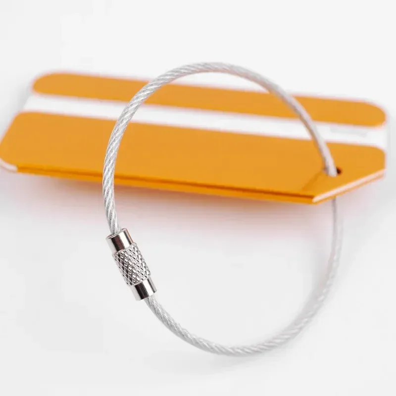 étiquette de bagage de voyage créative et décontractée en alliage d'aluminium, porte-adresse d'identification de valise, étiquettes de bagage d'embarquement, étiquette portable