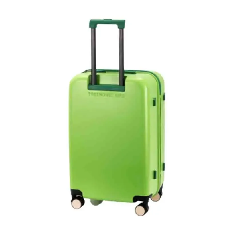 valise design pomme verte et pomme rouge 20 pouces 24 pouces, bagage à roulettes avec serrure tsa, roues silencieuses et durables | unis