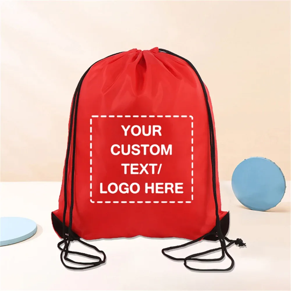 sacs à dos personnalisés à cordon de serrage, sacs de rangement pour sac à dos de sport, pour l'école, la gymnastique, le voyage, logo/texte/photo personnalisé