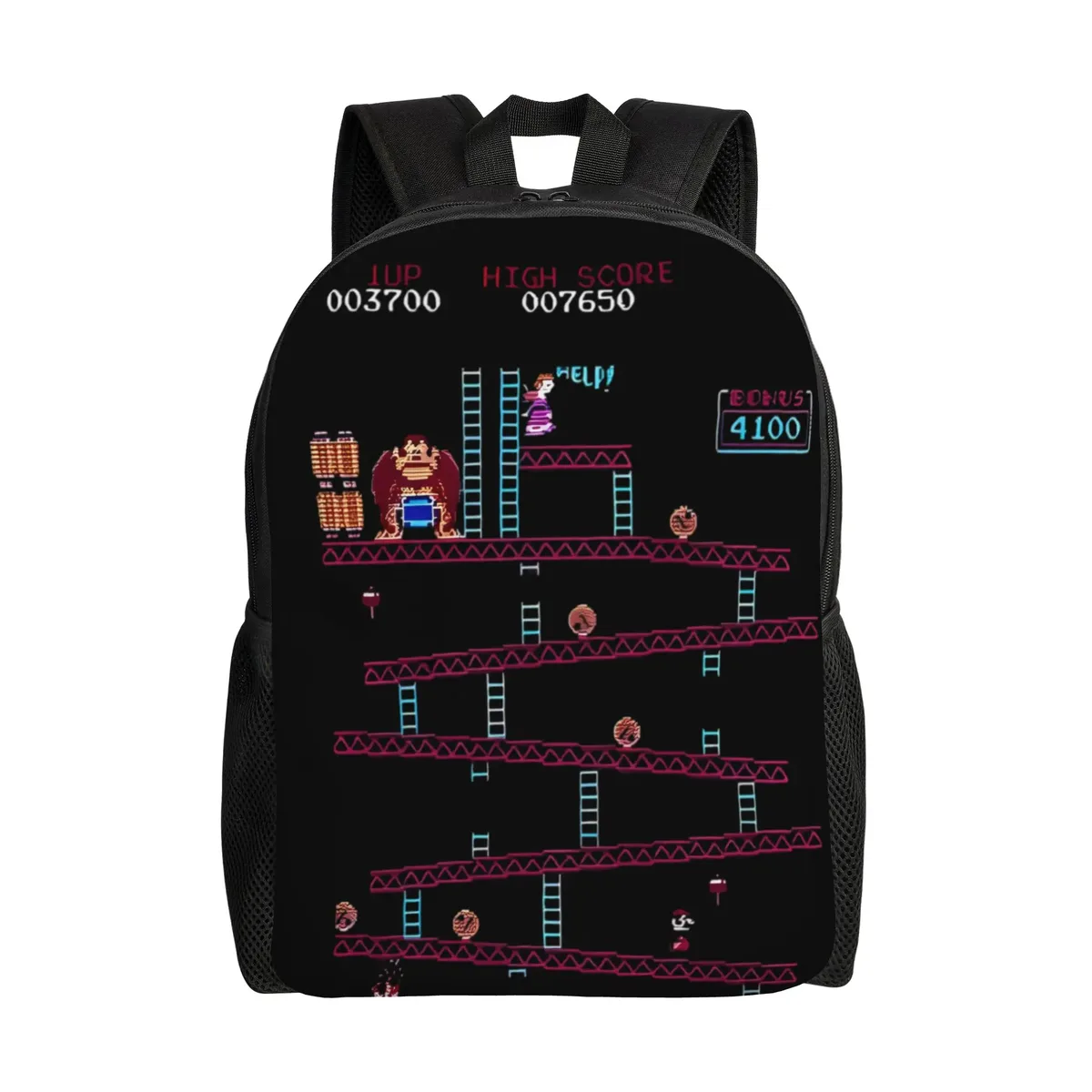 dk arcade donkeys kongs sac à dos pour adolescents, cadeau, sac à dos de randonnée, de voyage, pour hommes et femmes, sac à bandoulière pour l'université