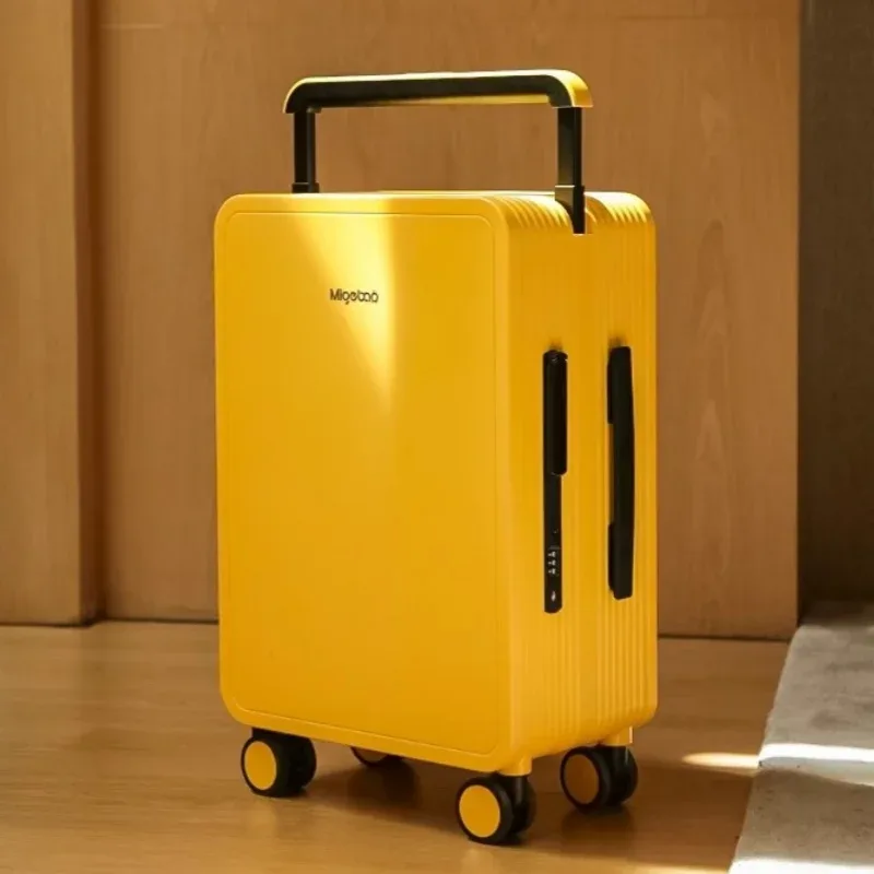 Bagage roulant à guidon large, valise de chariot d'équilibre de voyage en matériau PC Durable de haute qualité avec 360 ° Verrouillage TSA pour roue rotative